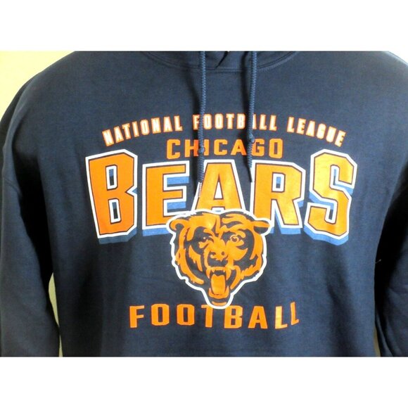 Chicago Bears NFL Football Starter Men's Hoodie Sweatshirt Blue Orange NWT - Picture 3 of 5